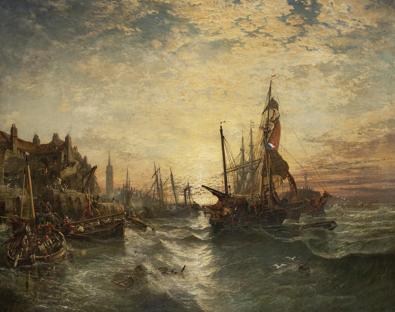 West Wemyssin satama Fife tekijältä Samuel Bough