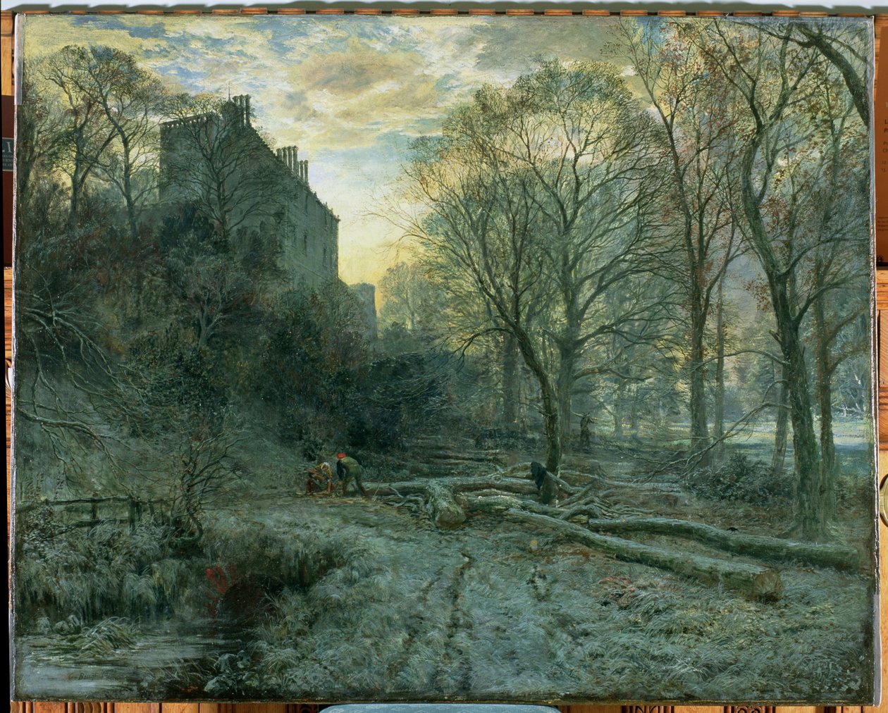 Winton House, East Lothian: A Frosty Morning, 1872 tekijältä Samuel Bough