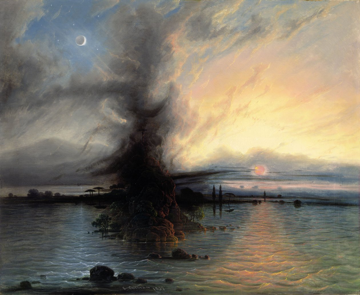 Pelastuksen kallio, 1837 tekijältä Samuel Colman