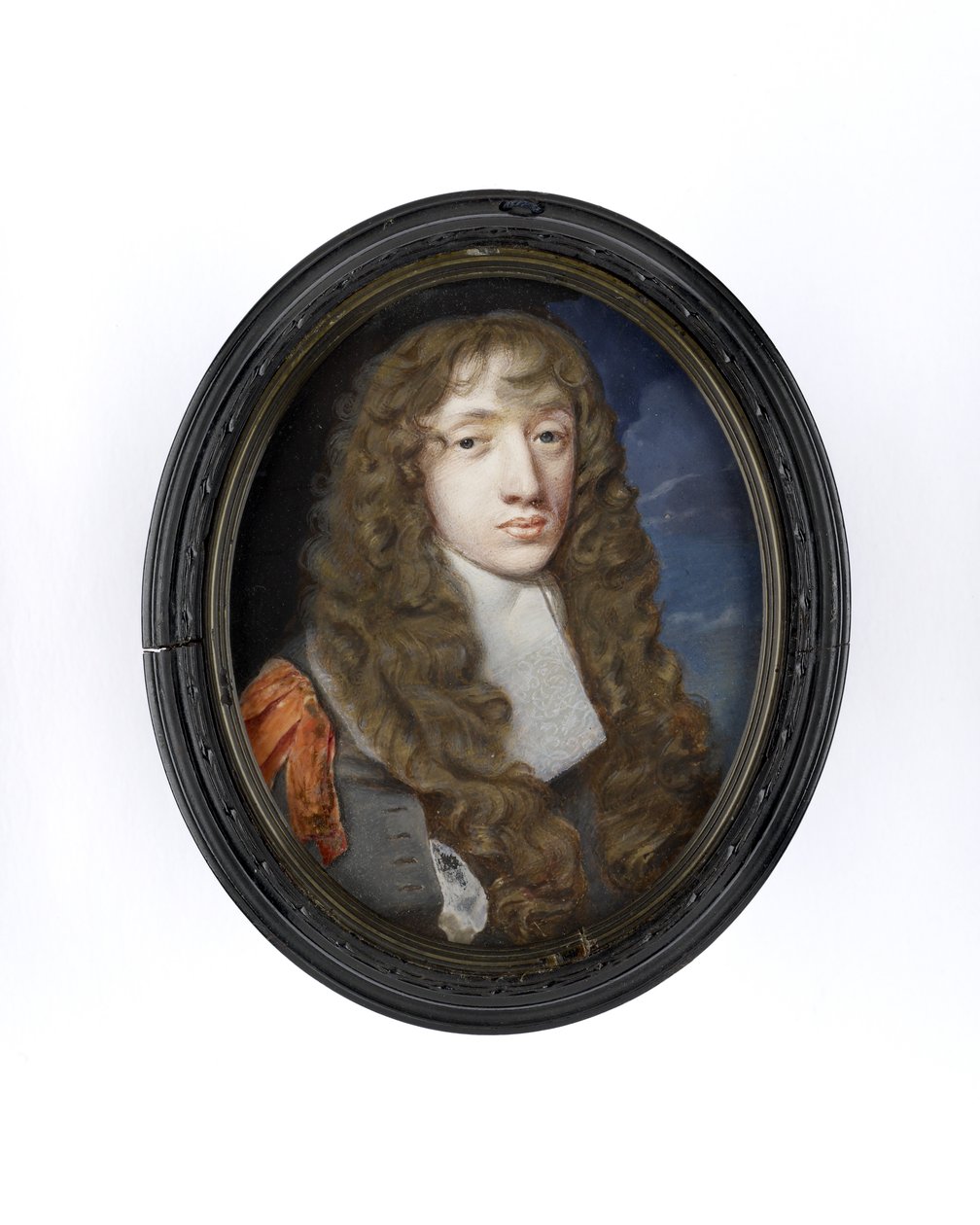 Miniatyyri John Wilmotista, Rochesterin 2. jaarlista, n. 1660-1665 (wc vellum) tekijältä Samuel Cooper