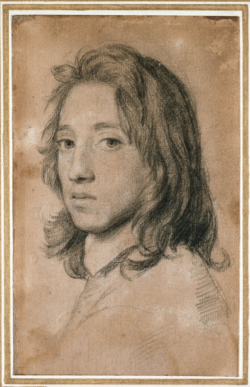 Thomas Alcockin muotokuva, 1600-luku (liitu paperille) tekijältä Samuel Cooper