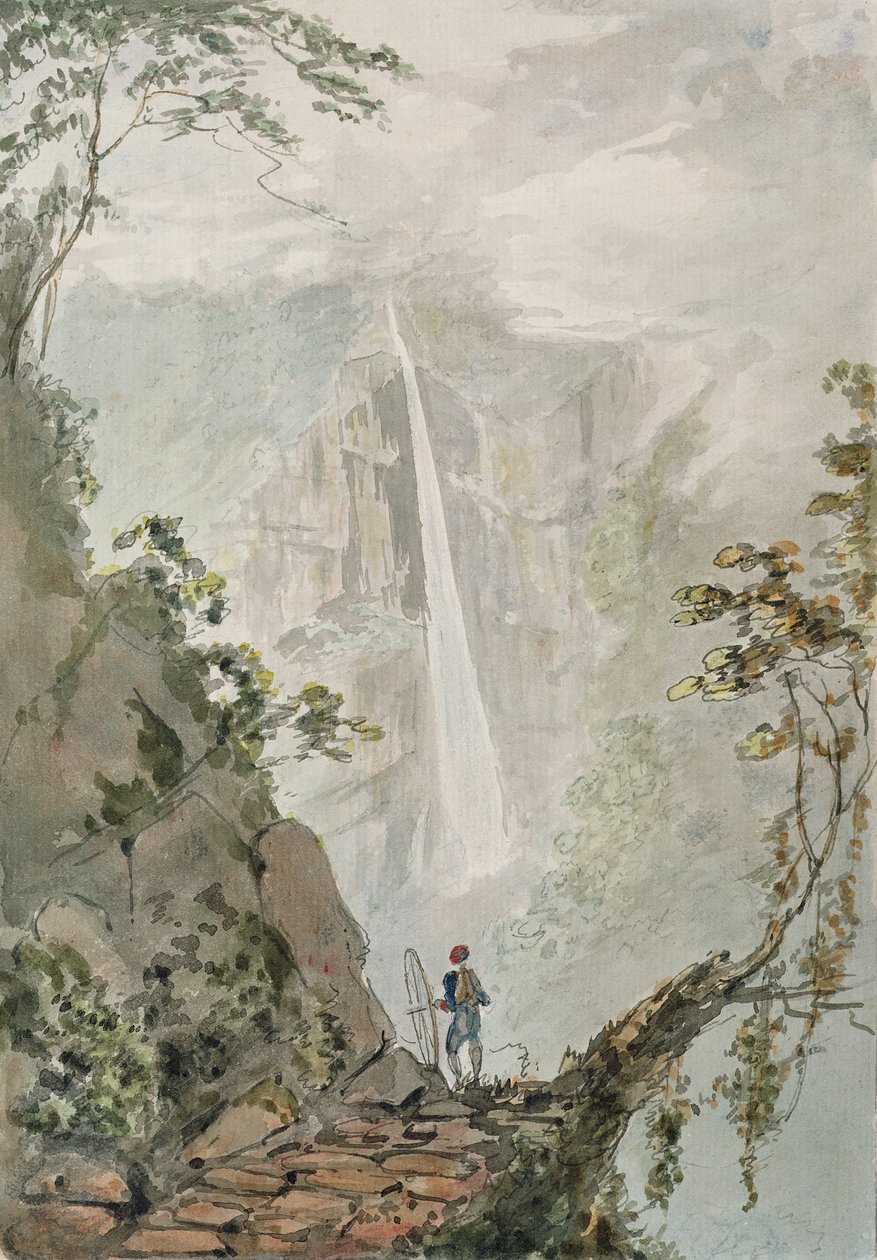 Murichom to Choka, 1783 (wc kynällä ja musteella grafiitin päällä paperilla) tekijältä Samuel Davis