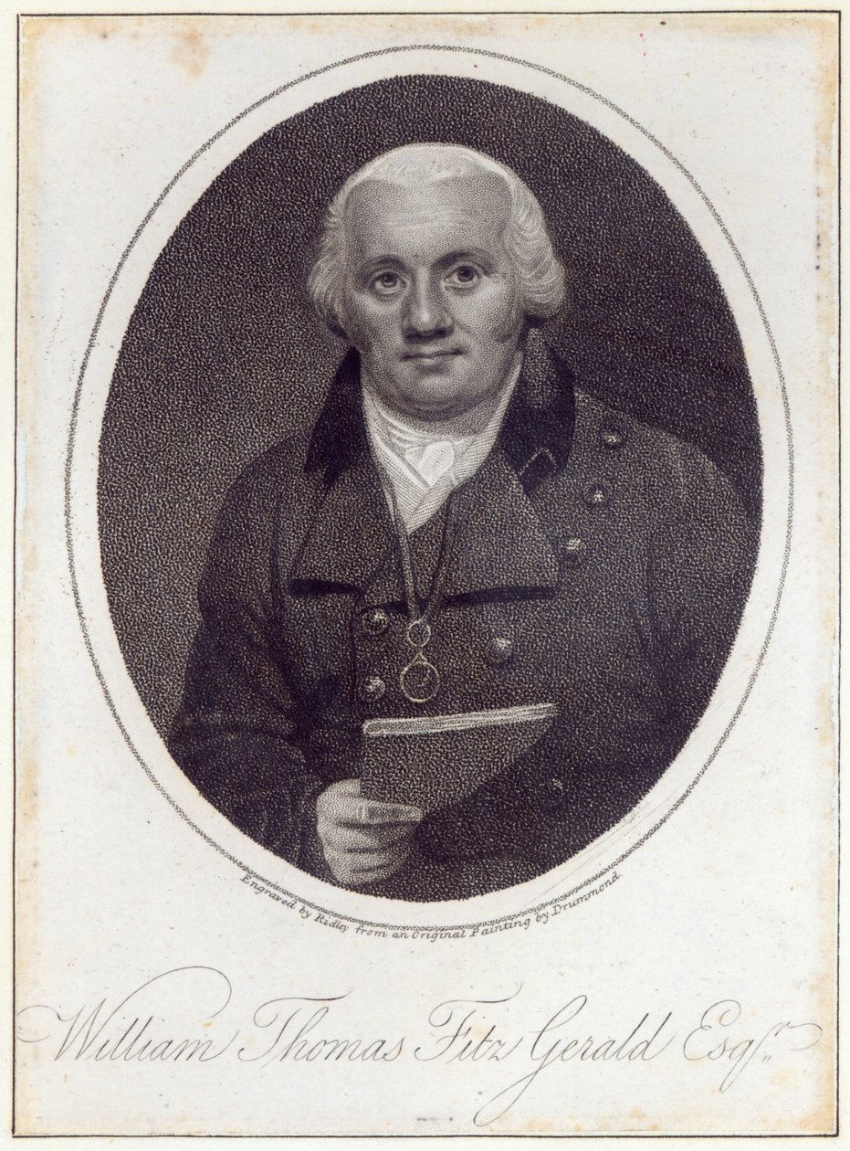 William Thomas Fitzgerald, kaiverrettu William Ridleyn toimesta. tekijältä Samuel Drummond
