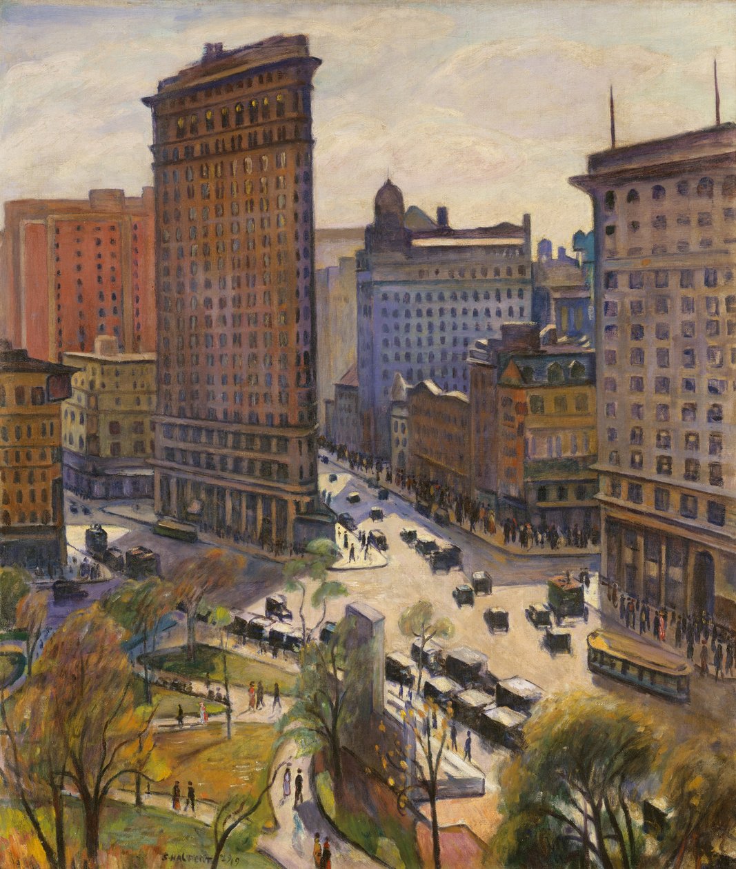 Flatiron-rakennus, 1919 tekijältä Samuel Halpert