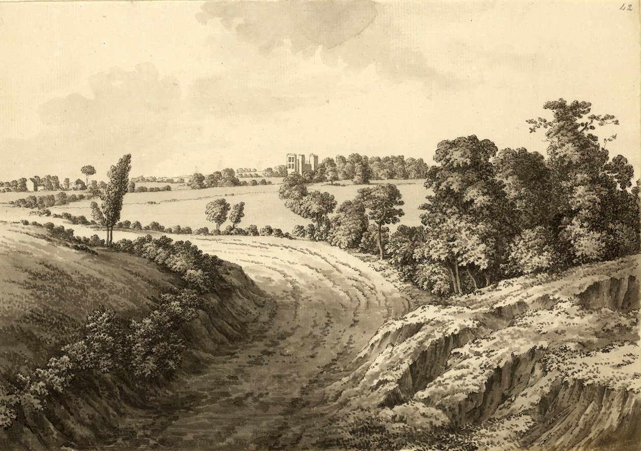 Hardwick Hall Thakley Lanelta Derbyshiressä tekijältä Samuel Hieronymous Grimm