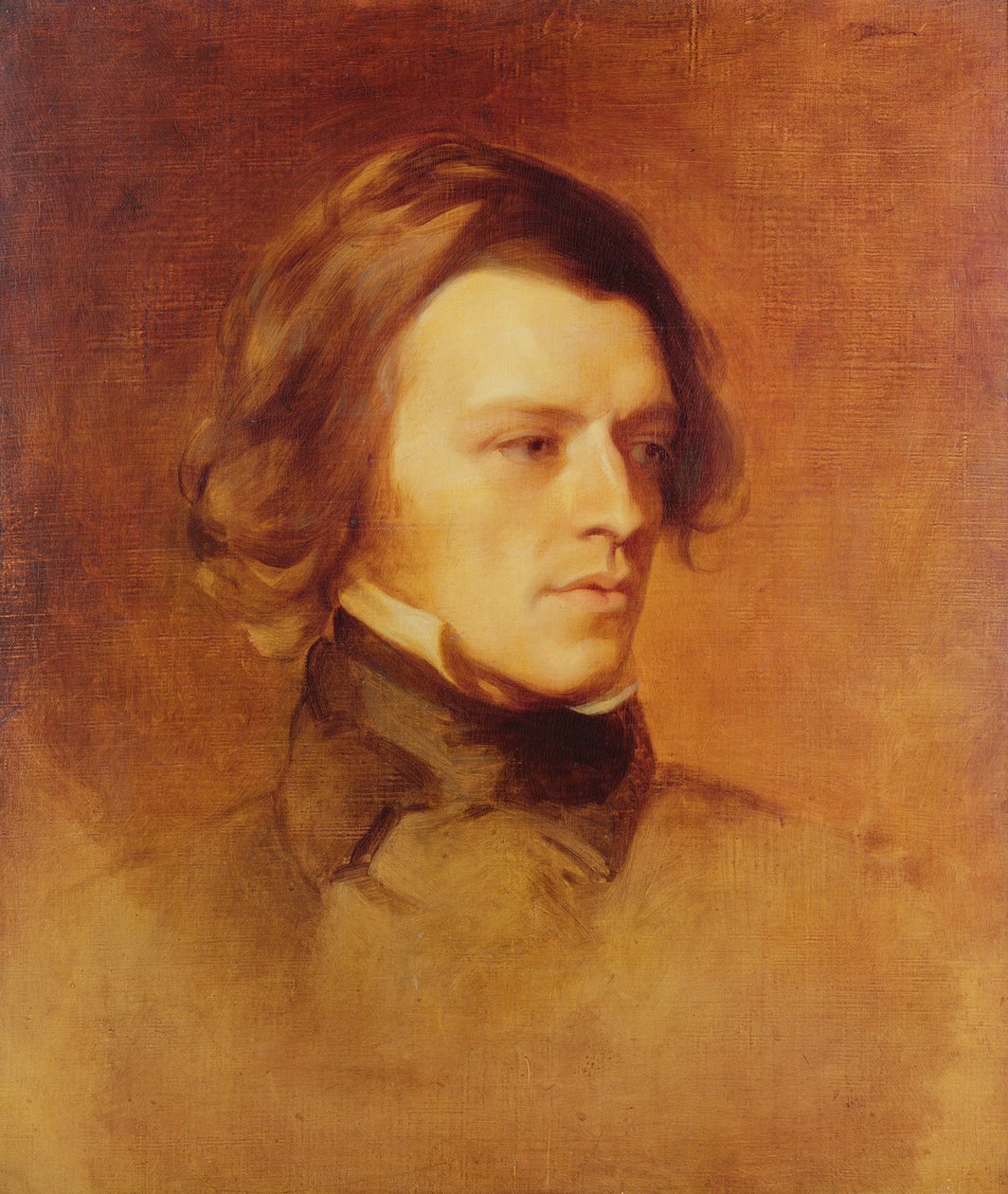 Alfred Lord Tennysonin (1809-92) muotokuva n. 1840 (öljy kankaalle tekijältä Samuel Laurence