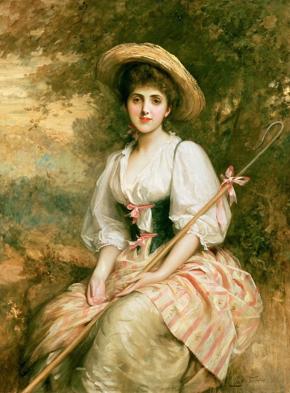 Rouva Stuart M. Samuel Phyllidana, Paimentytär tekijältä Samuel Luke Fildes