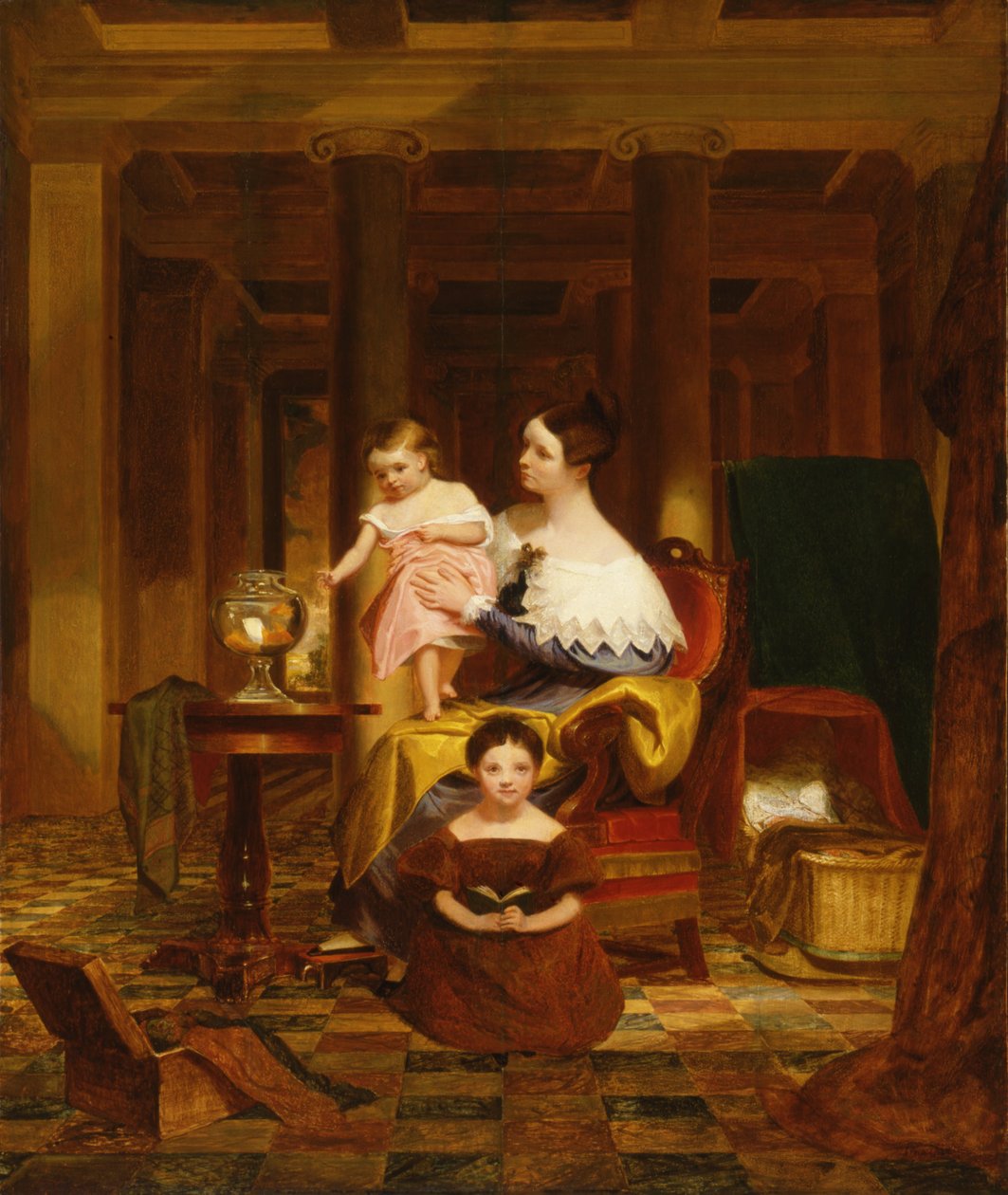 Goldfish Bowl Rouva Richard Cary Morse ja perhe tekijältä Samuel Finley Breese Morse