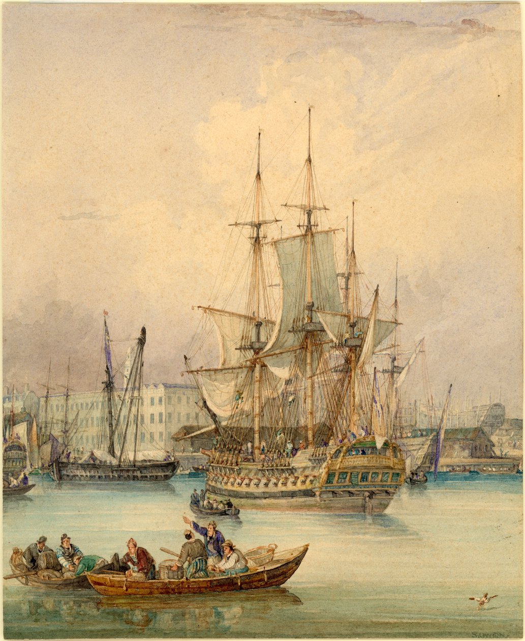 River Scene toimituskuluineen (wc laminoidulla levyllä) tekijältä Samuel Owen