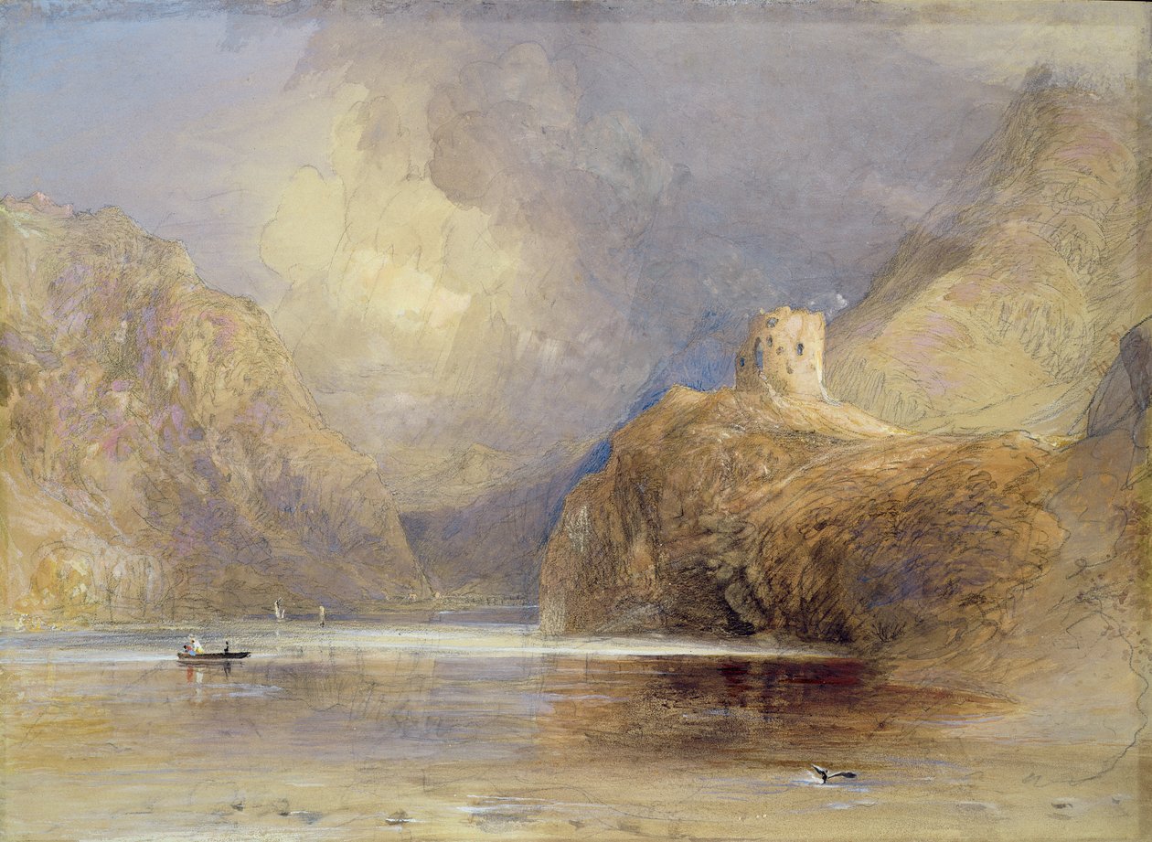 Dolbadernin linna, Llanberis, Pohjois-Wales tekijältä Samuel Palmer