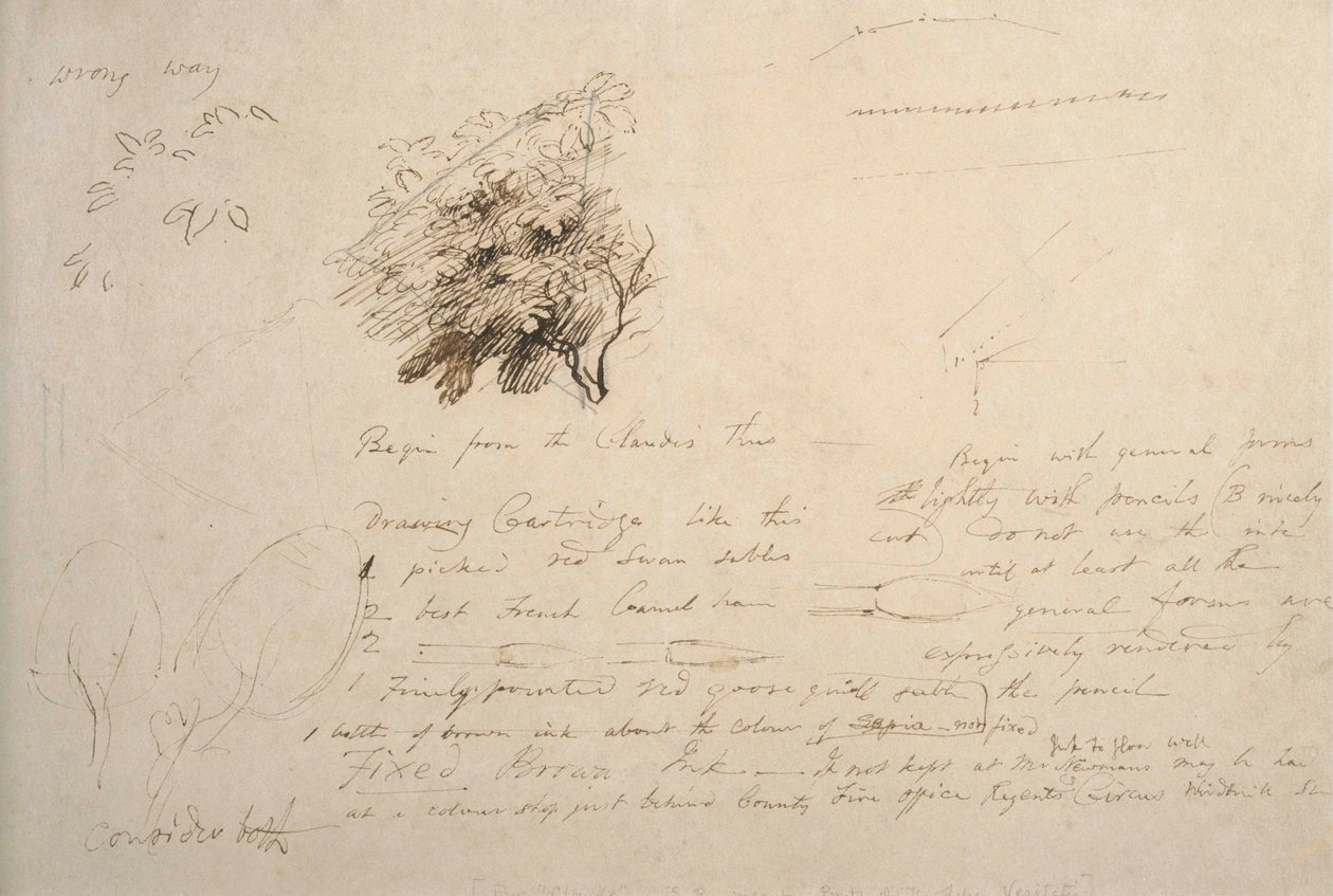 Muistiinpanovihko nro 114 tekijältä Samuel Palmer