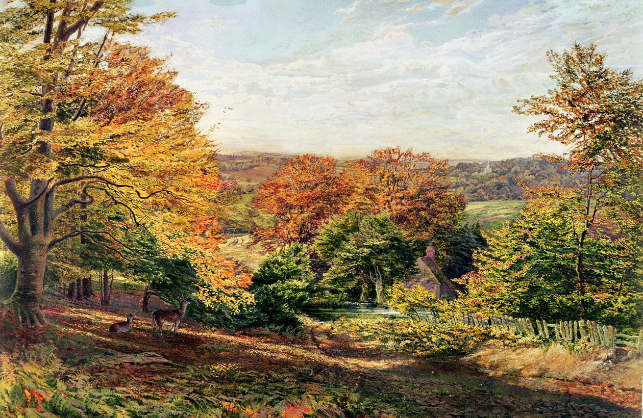 Otfordin kirkko tekijältä Samuel Palmer