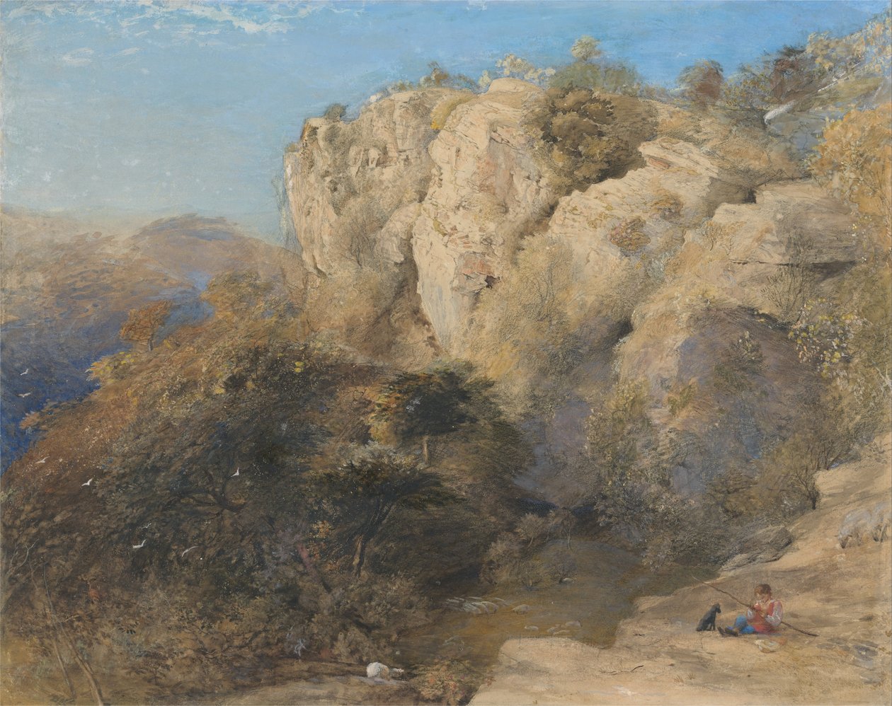 Kalliomaisema Walesissa tekijältä Samuel Palmer