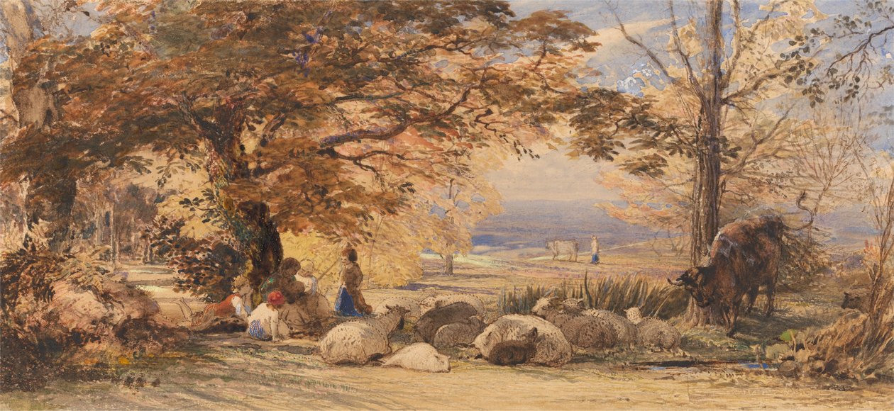Maalaismainen tyytyväisyys tekijältä Samuel Palmer