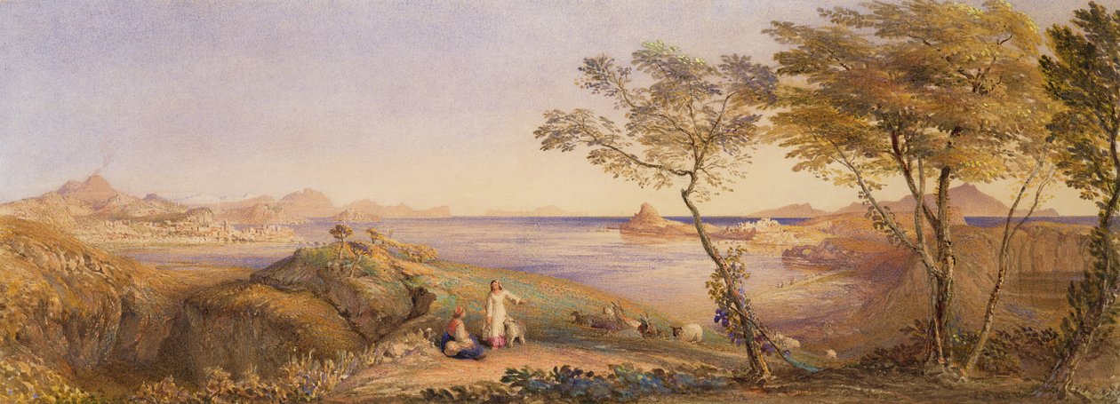 Baiaen lahti Monte Nuovosta tekijältä Samuel Palmer