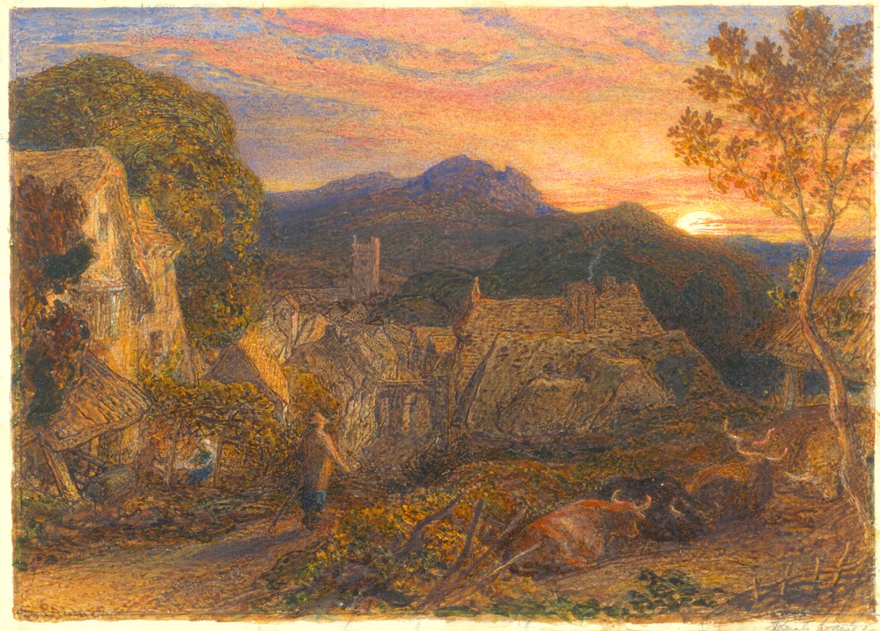 Huonekalut ja erilaiset esineet 1100- ja 1300-luvuilta tekijältä Samuel Palmer