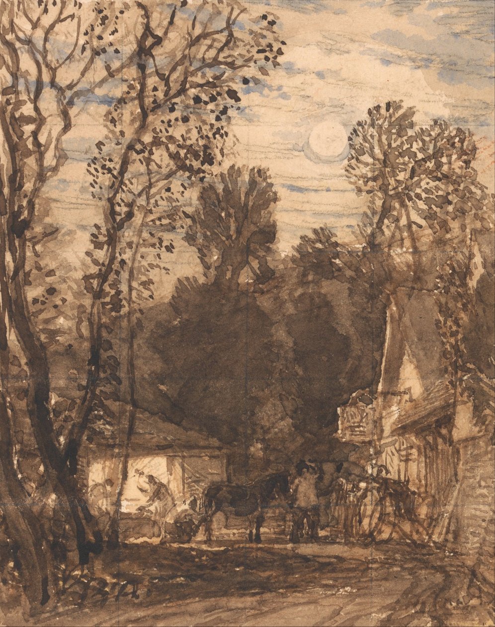 Wayside Smithy tekijältä Samuel Palmer