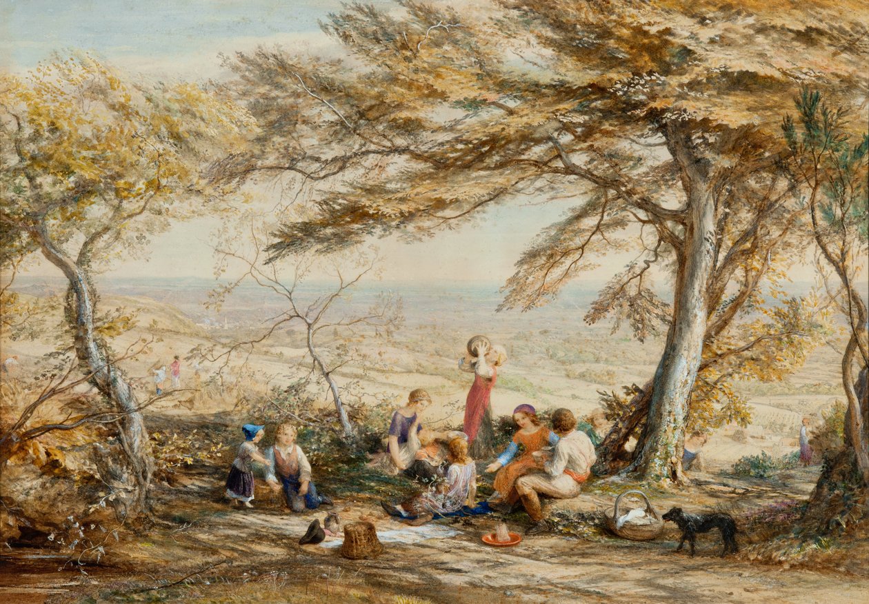 Maalaismainen illallinen tekijältä Samuel Palmer