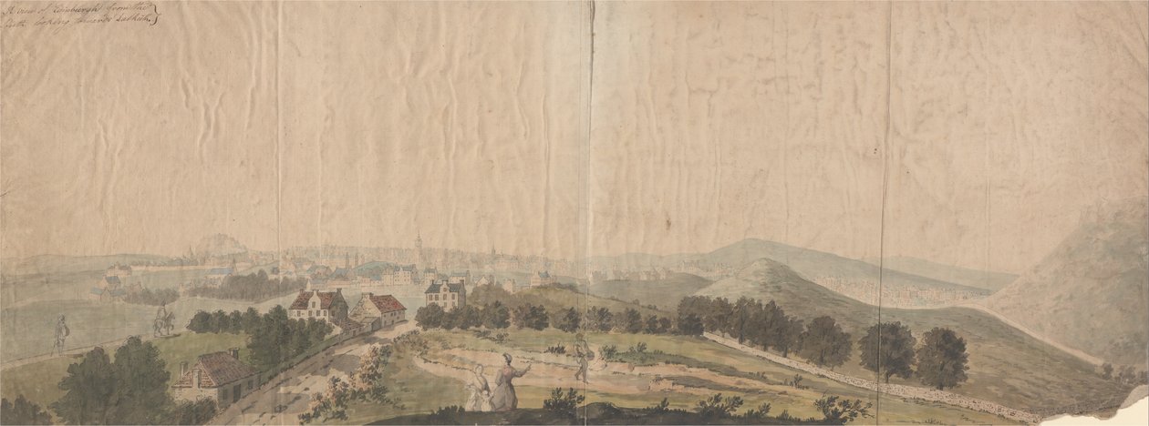 Näkymä Edinburghista etelästä Dalkeithia kohti tekijältä Samuel Scott