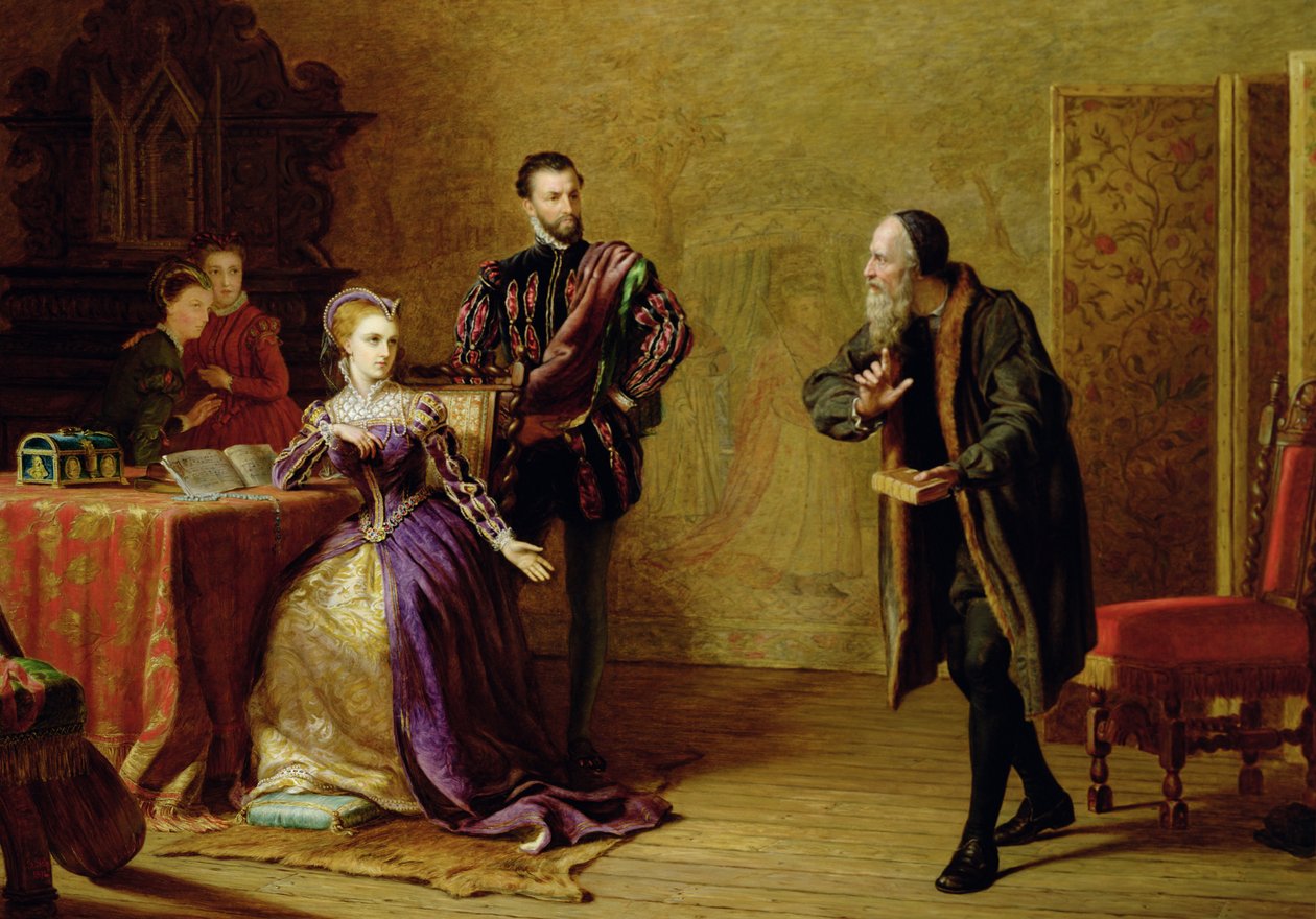 Mary, Skotlannin kuningatar (1542-87) ja John Knox (n.1512-72) tekijältä Samuel Sidley