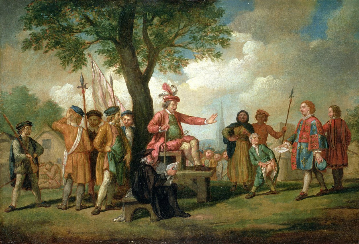 Robert Kett (k.1549) uskonpuhdistuksen tammen alla tekijältä Samuel Wale