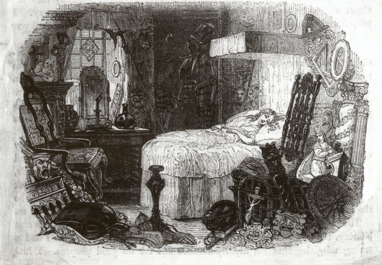 Pikku Nell - kaunis lapsi lempeässä unessa, 1840-41 tekijältä Samuel Williams