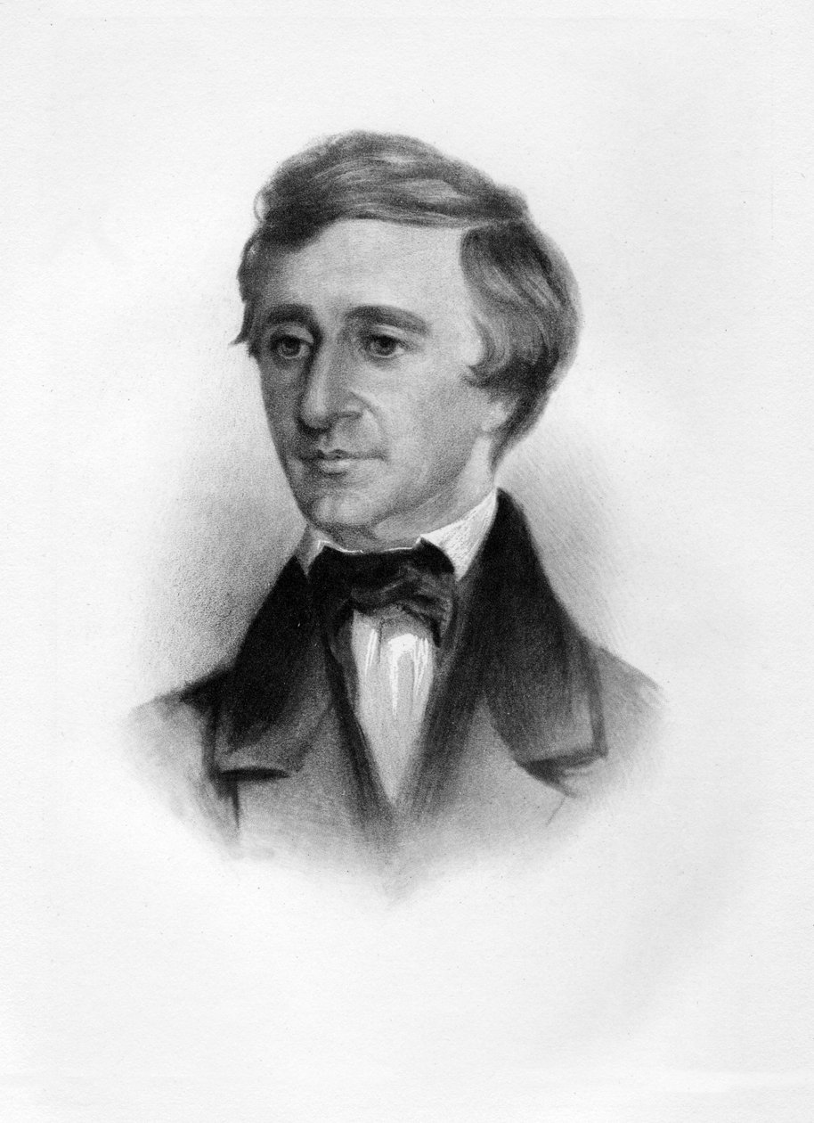 Henry David Thoreau, pub. C. 1854 tekijältä Samuel Worcester Rowse