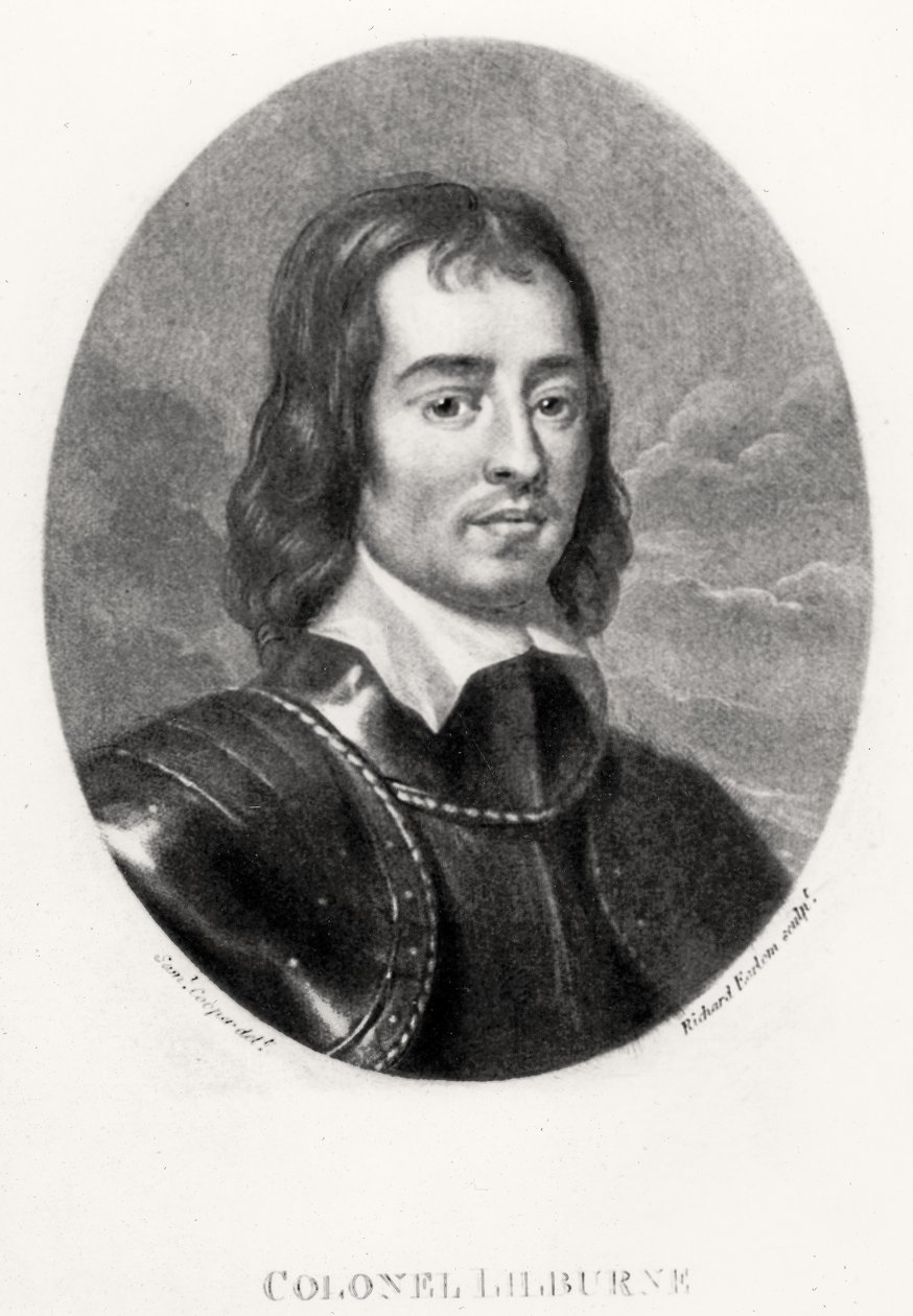 Eversti Robert Lilburnen (1613-65) kuvitus teoksesta Portraits of Characters Illustrious in British History, kaivertanut Robert Dunkarton (1744-c.1817) (mezzotint) tekijältä Samuel after Cooper