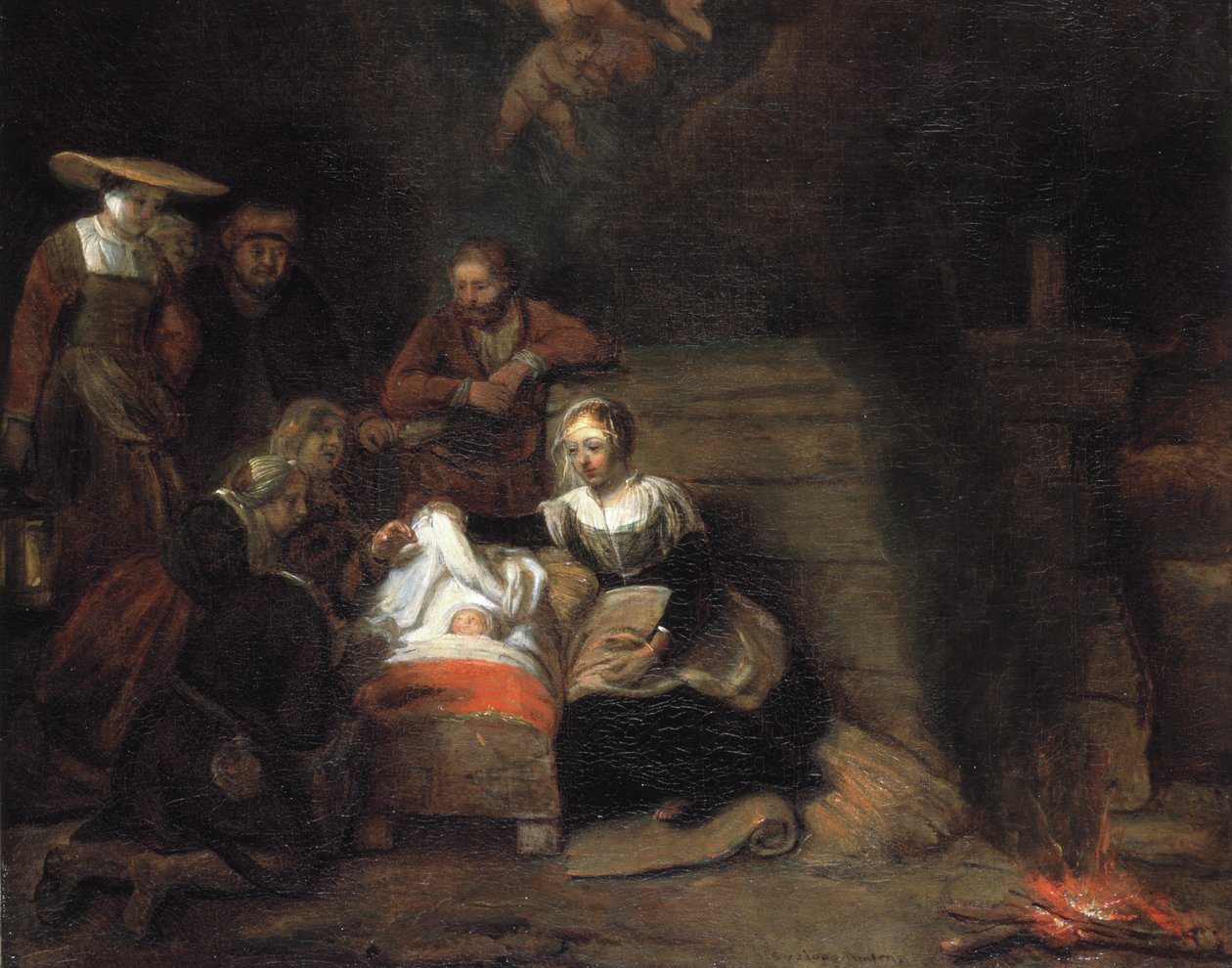 Paimenet palvovat tekijältä Samuel van Hoogstraten