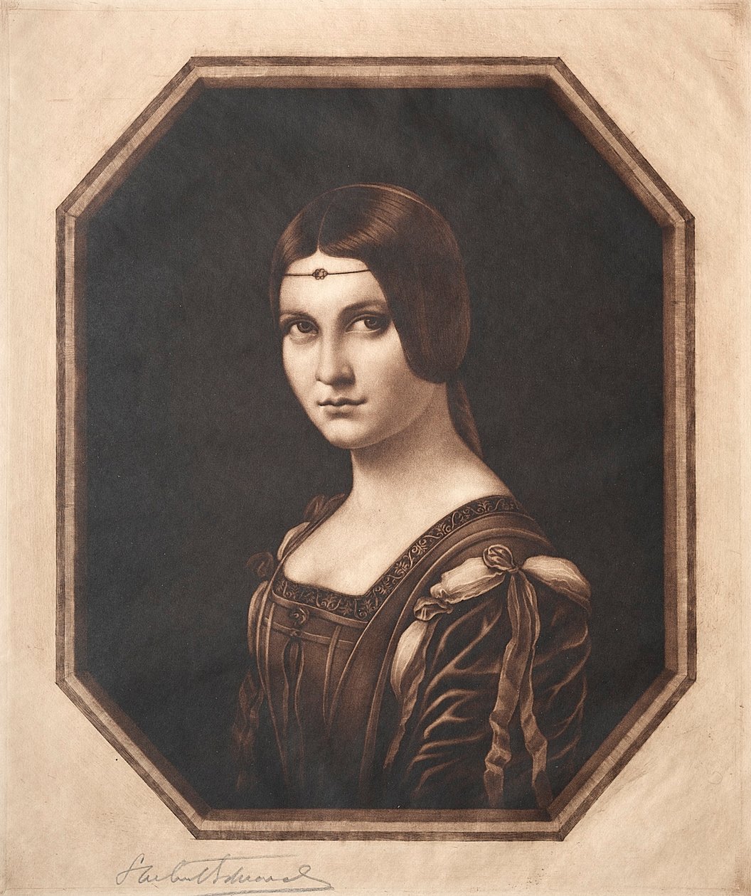 La Belle Ferronniere, 1800-1900-luku. tekijältä Samuel Arlent Edwards