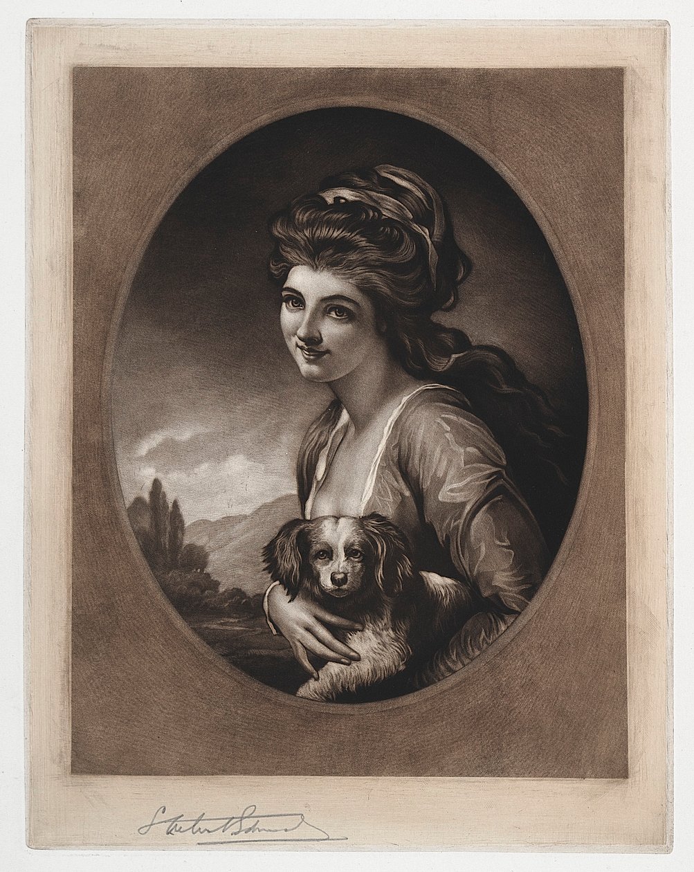 Lady Hamilton luontona, 1800-1900-luku. tekijältä Samuel Arlent Edwards