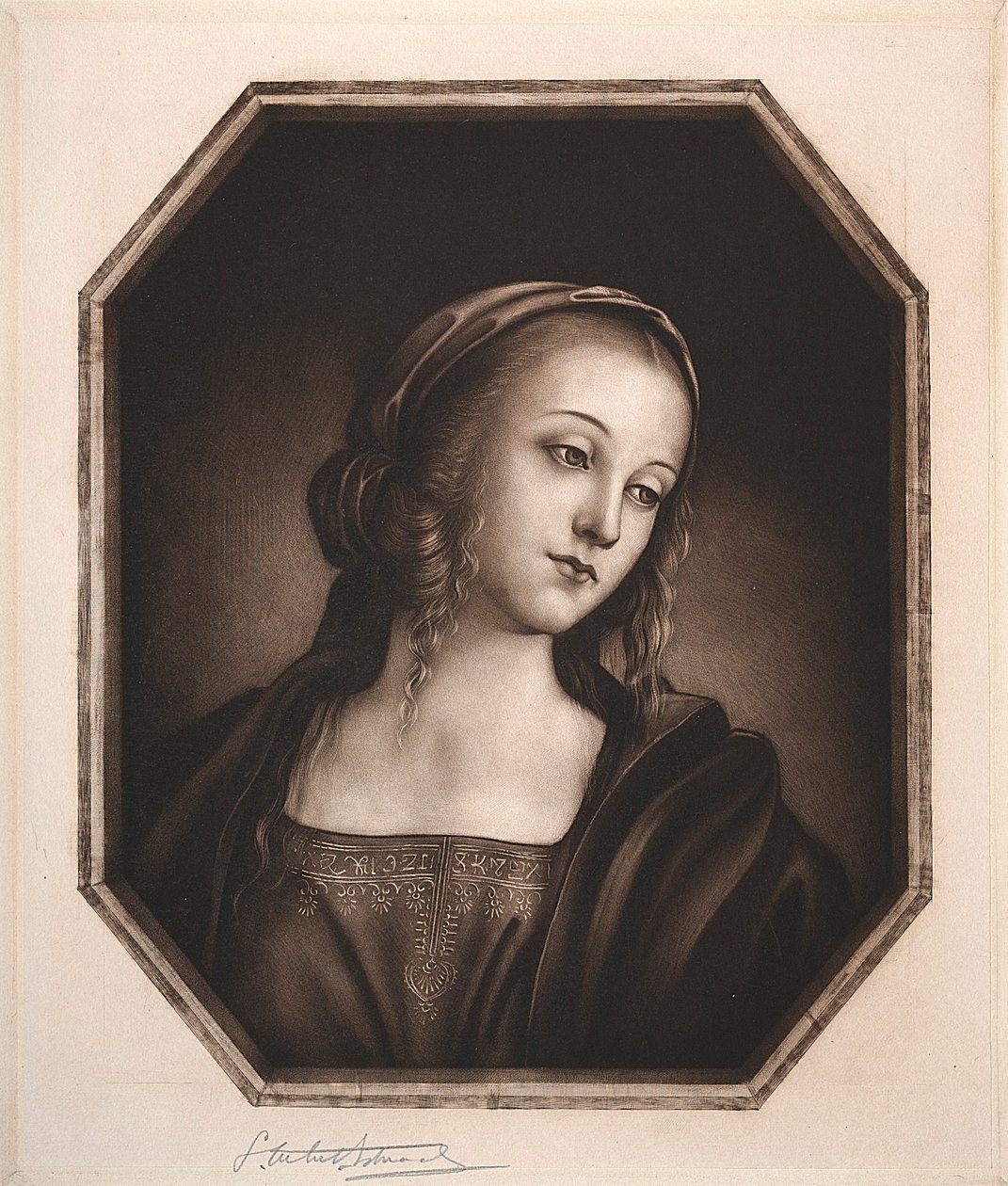 Madonna, 1800-1900-luku. tekijältä Samuel Arlent Edwards