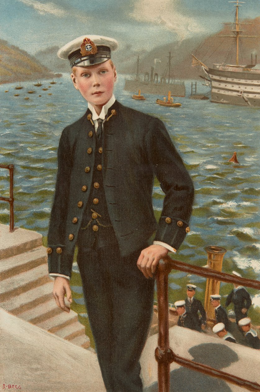 Edward, Walesin prinssi merivoimien kadettina tekijältä Samuel Begg