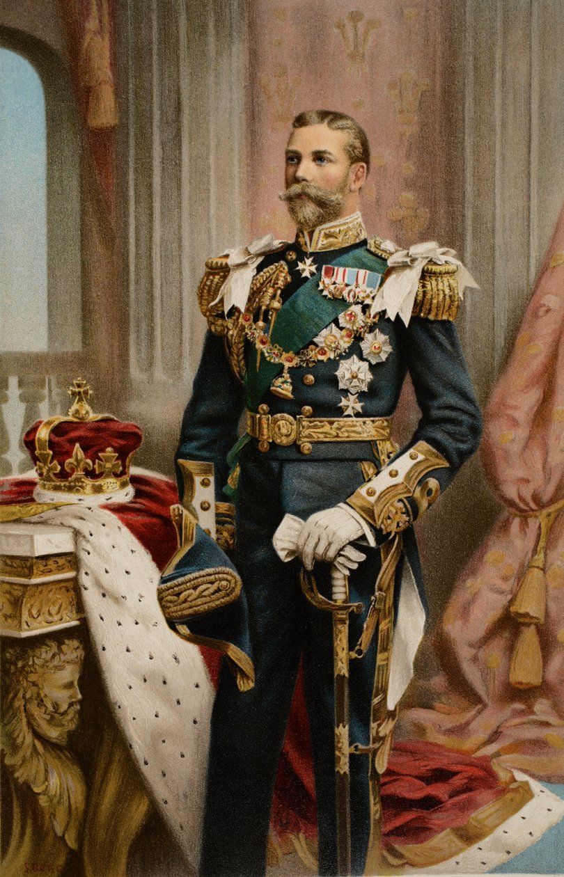 Hänen kuninkaallinen korkeutensa Walesin prinssi, "The Illustrated London News", 1902 tekijältä Samuel Begg