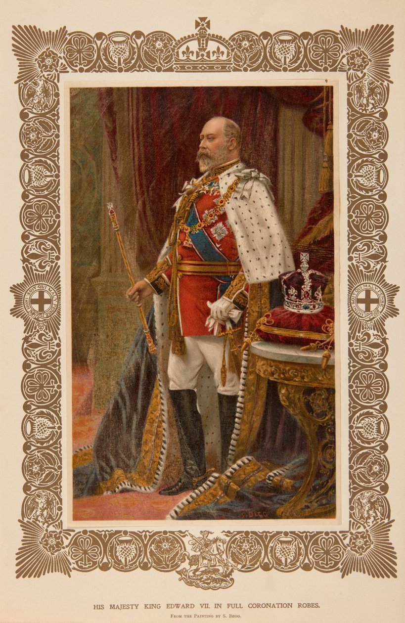Kuningas Edward VII kruunausvaatteissa tekijältä Samuel Begg