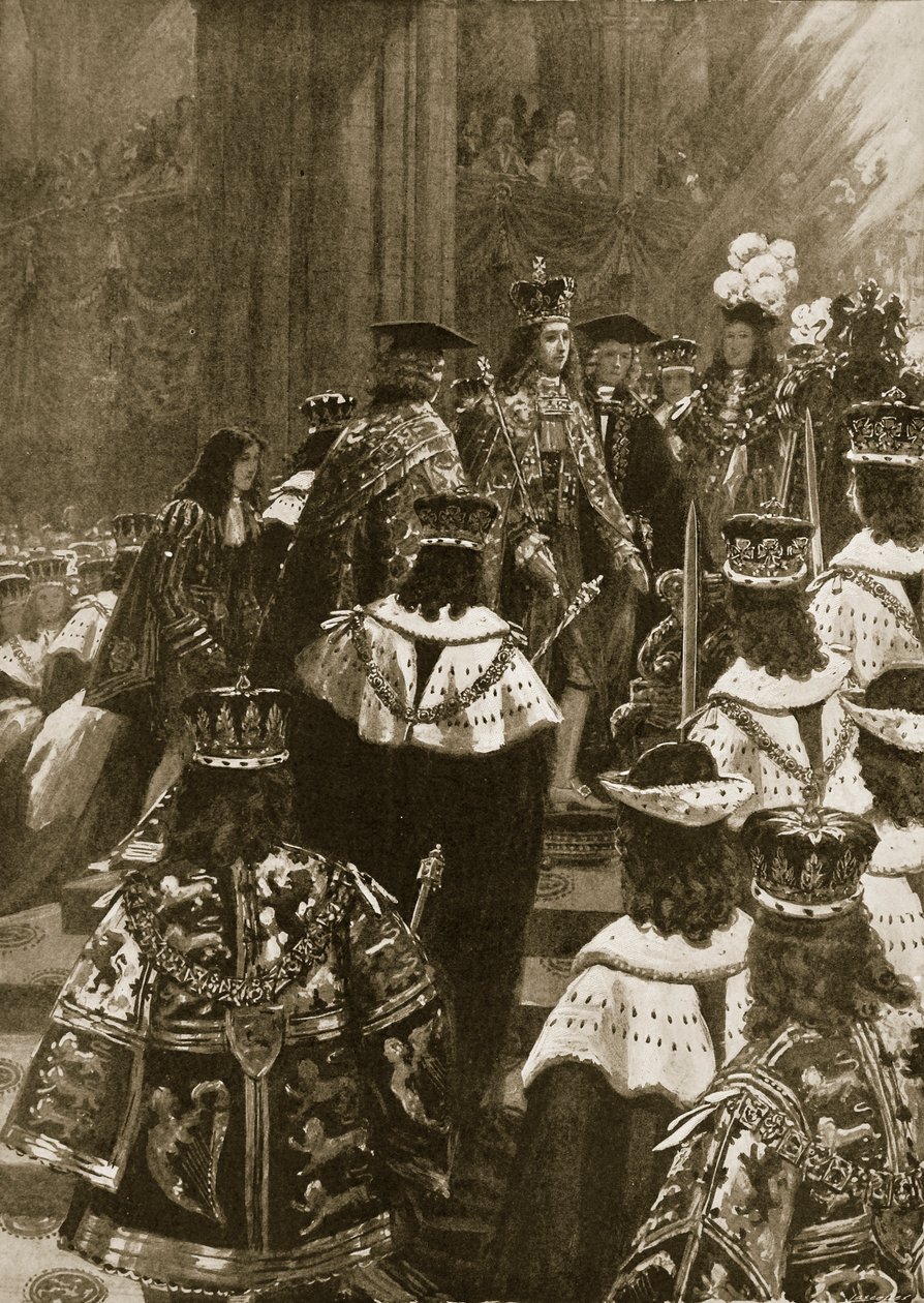 Inthronization at the Coronation of George I, 20. lokakuuta 1714, 