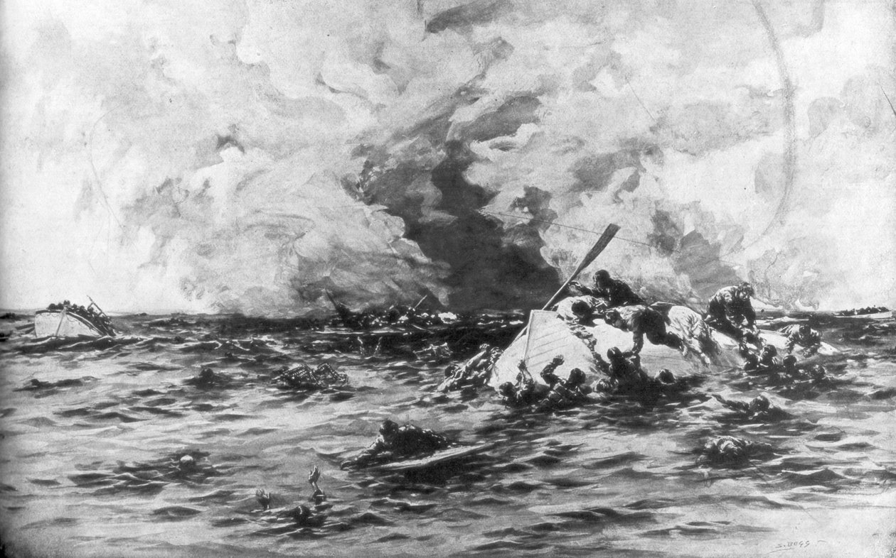 RMS Lusitanian pelastusveneet, 7. toukokuuta 1915, 1926 tekijältä Samuel Begg