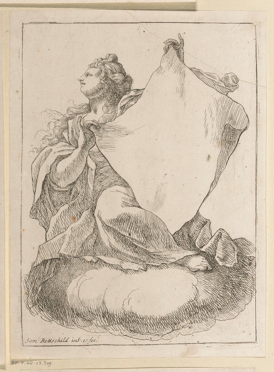 Dona amb un drap a les mans Diversos dissenys (títol de la sèrie) Acabat Opera Varia Historica, Poetica & Iconologica (títol de la sèrie). tekijältä Samuel Bottschild