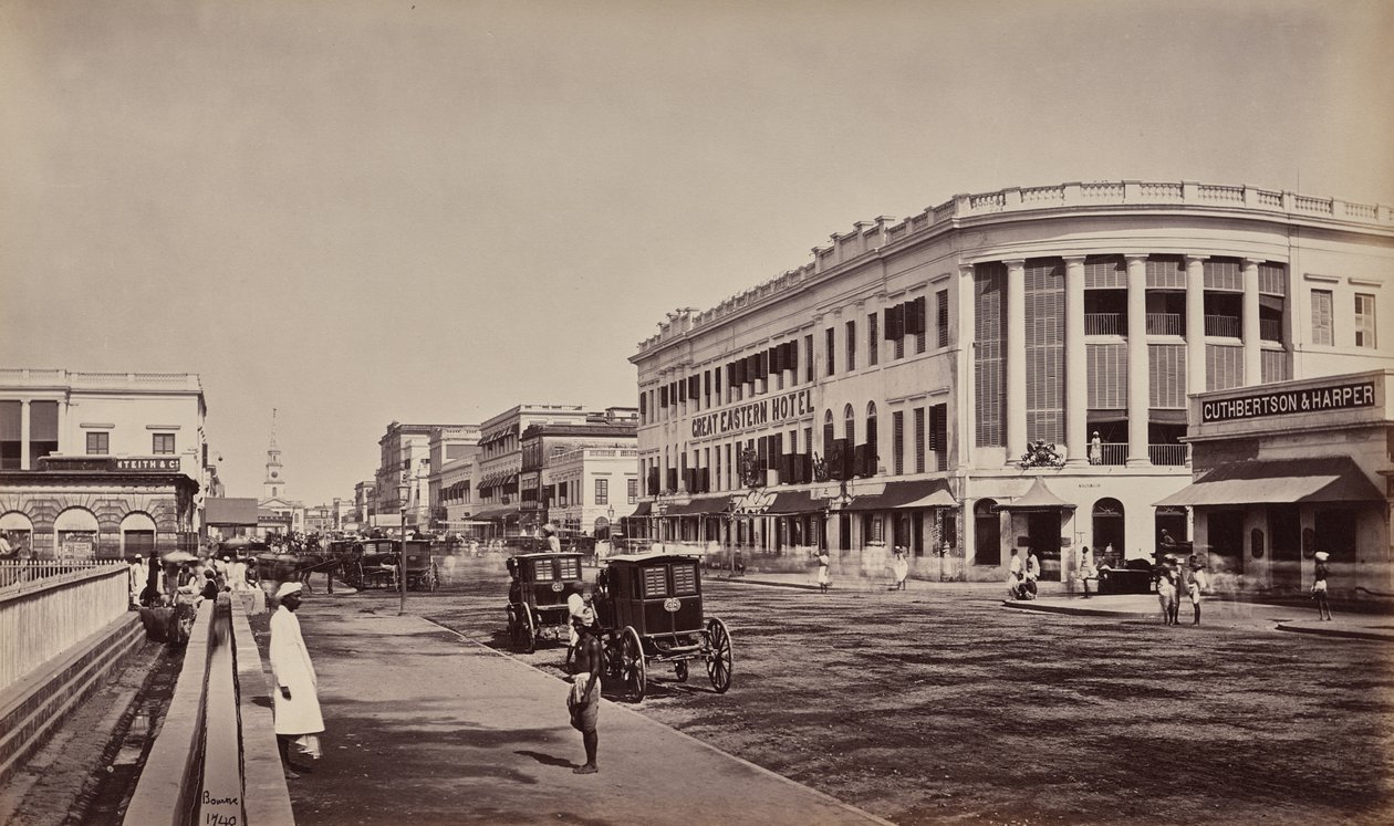 Kalkutta. Old Court House Street tekijältä Samuel Bourne