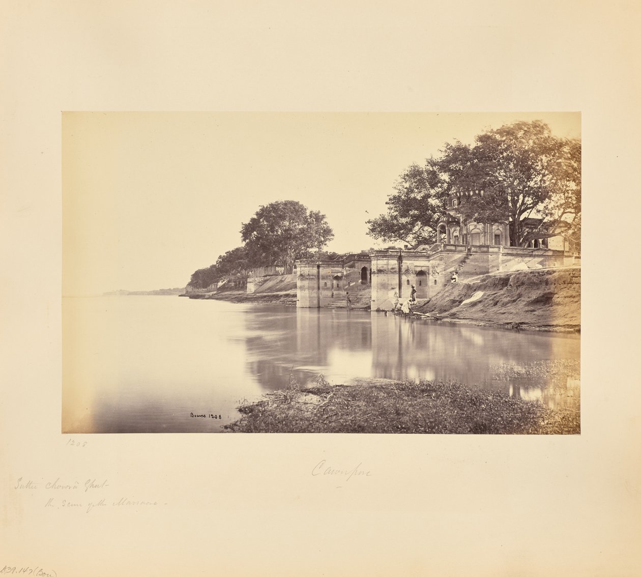 Cawnpore; Suttee Chowra Ghat, verilöylyn tapahtumapaikka tekijältä Samuel Bourne