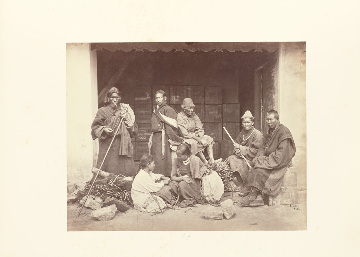 Darjeeling; Bhootea- ja nepalilaisryhmä tekijältä Samuel Bourne
