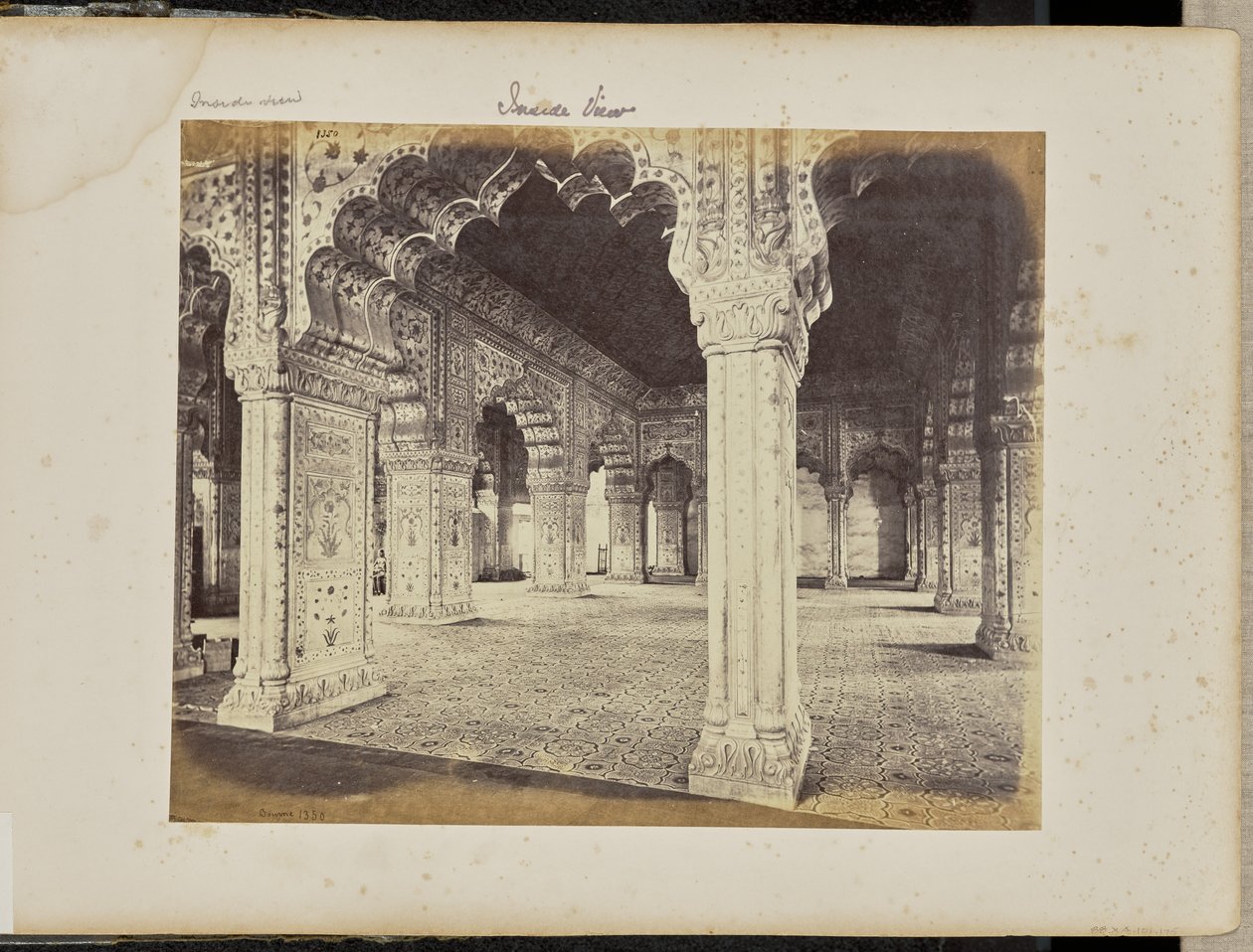 Delhi: palatsi, Diwan-i-Khasin sisätila tekijältä Samuel Bourne