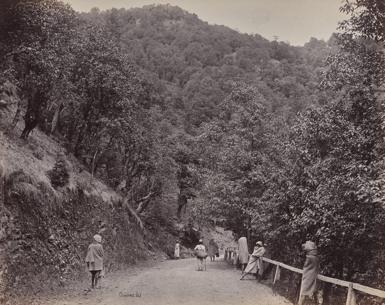 Shimla. The Mall eli pääkatu tekijältä Samuel Bourne