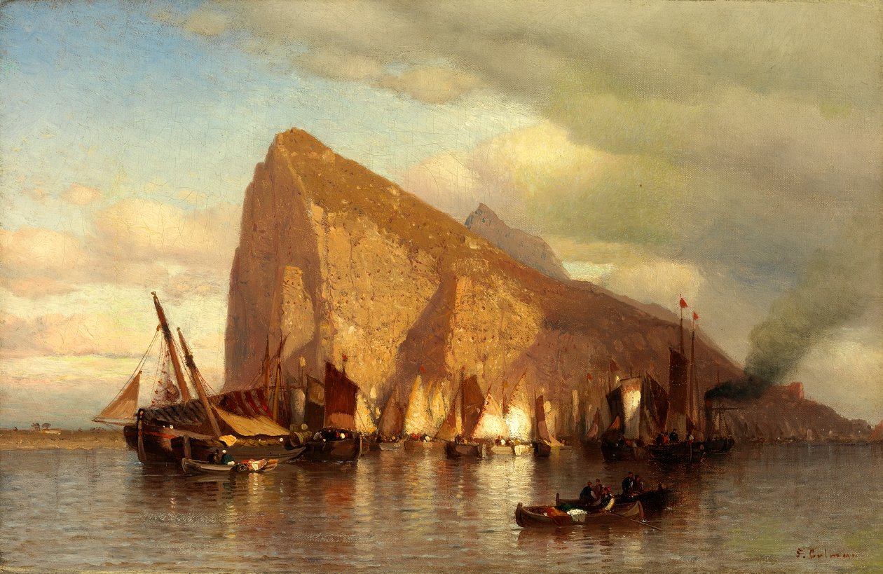 Clearing Storm Gibraltarilla, n. 1860. tekijältä Samuel Colman