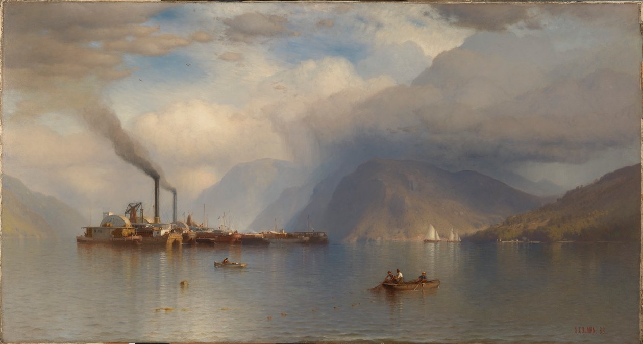 Myrskykuningas Hudsonilla tekijältä Samuel Colman
