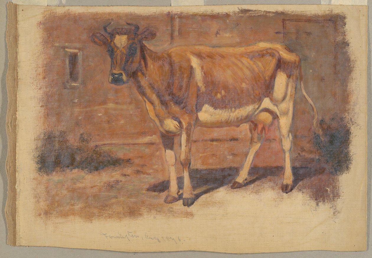 Tutkimus seisovasta lehmästä, Farmington tekijältä Samuel Colman