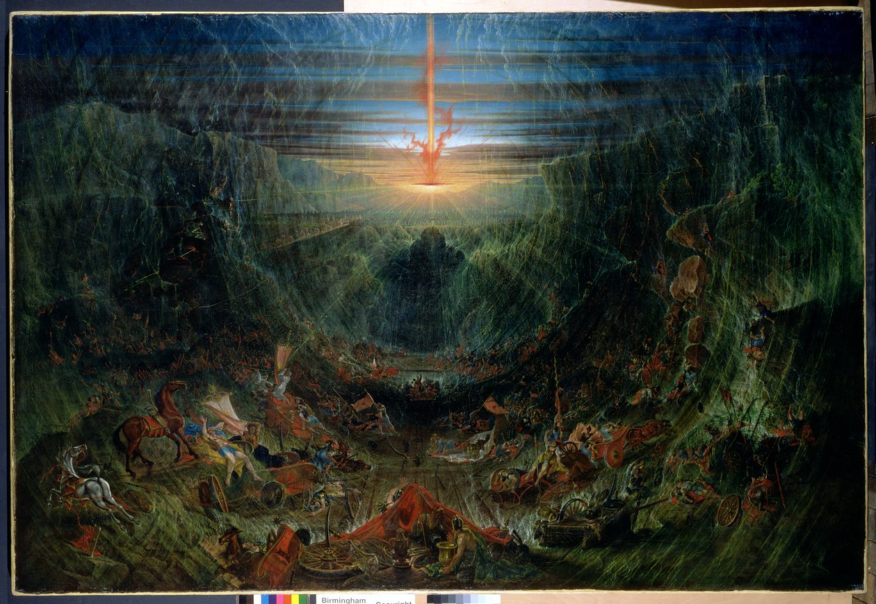 Israelin vapauttaminen Egyptistä, 1840 tekijältä Samuel Colman
