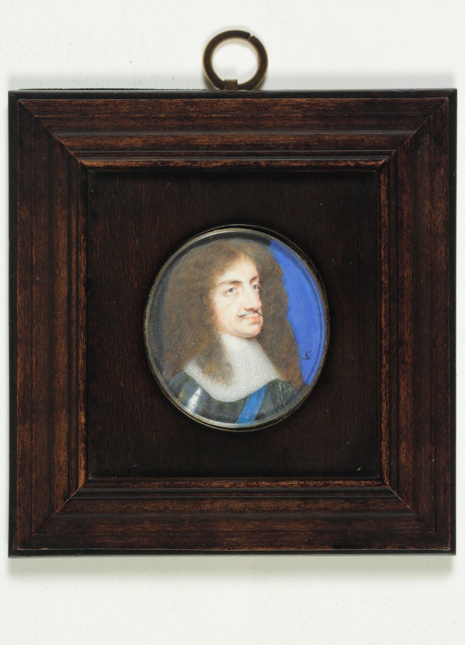 Kaarle II (akvarelli vellum) tekijältä Samuel Cooper