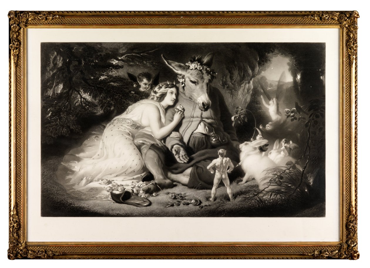 Kesäyön unelma (mezzotint) tekijältä Samuel Cousins