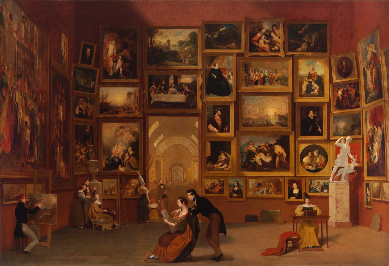 Louvren galleria tekijältä Samuel Finley Breese Morse